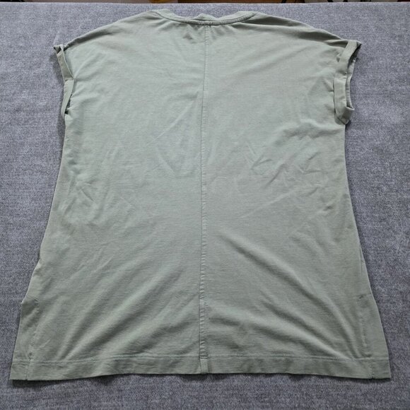 T Shirt Women L Lot of 2 Banana Republic Olsen Yellow Green SS Cotton Mix Casual - Picture 7 of 16